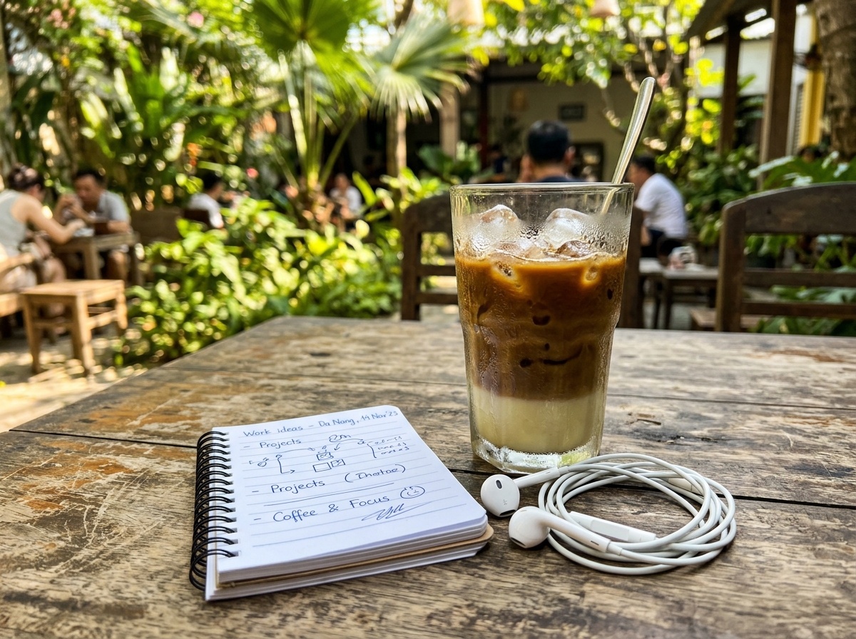 Iced coffee work session
